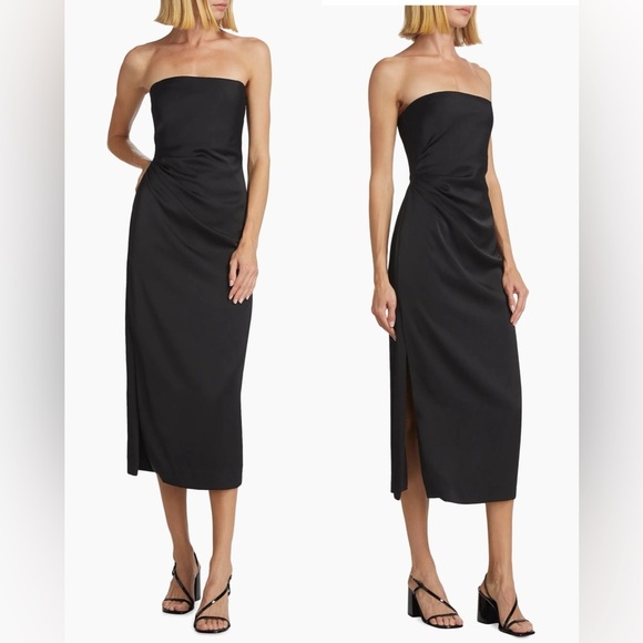 10 Crosby Derek Lam Dresses & Skirts - NWT Derek Lam 10 Crosby Harriet Strapless Midi Black Dress , size 4